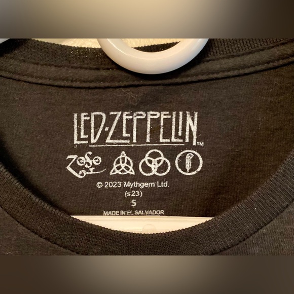 LED ZEPPELIN OFFICIAL Black T-shirt S United States Of America 1977 2023 Reissue - Picture 5 of 5